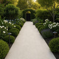 QDI Pearl 12x24 Tumbled Marble Paver — Garden path
