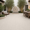 QDI Pearl 12x24x2 Sandblasted Marble Paver — Courtyard paving