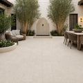 QDI Pearl 12x24x2 Tumbled Marble Paver — Courtyard paving