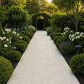 QDI Pearl 12x24x2 Tumbled Marble Paver — Garden path