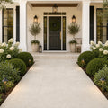 QDI Pearl 16x24 Tumbled Marble Paver — Front Yard front porch
