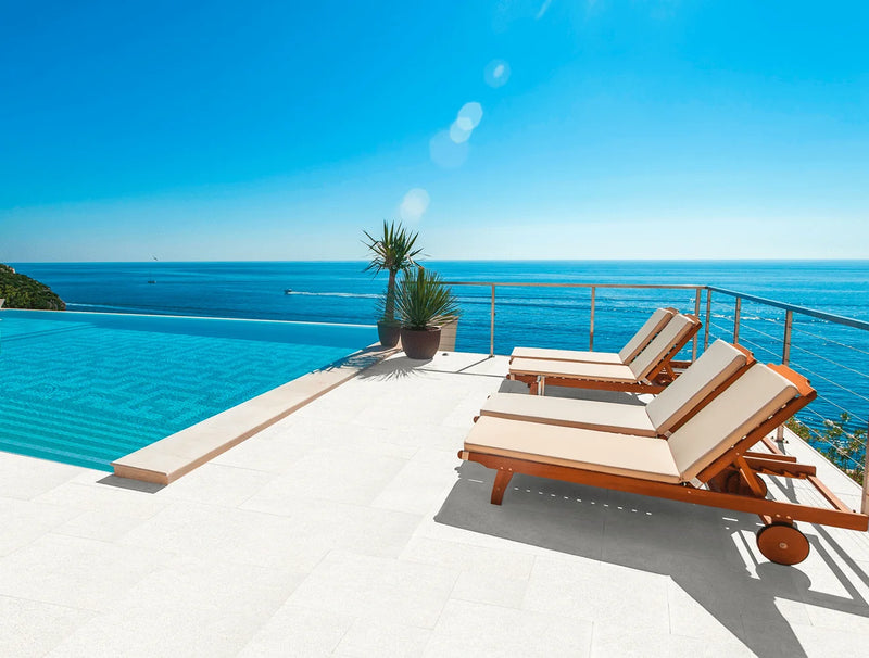 QDI Pearl 12x24x2 Tumbled Marble Paver