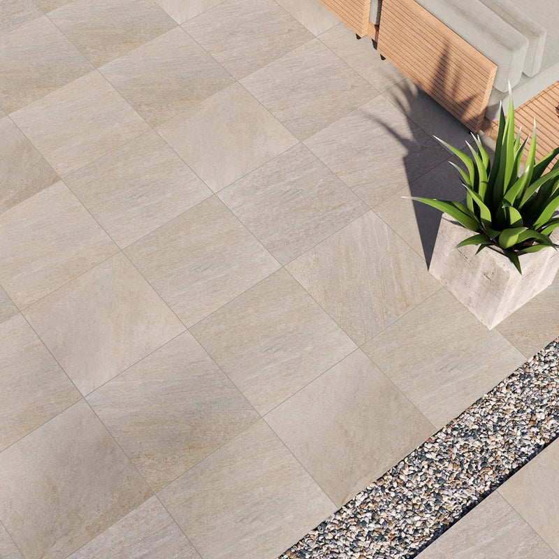 Quartz Beige 24x24 Matte Porcelain Paver