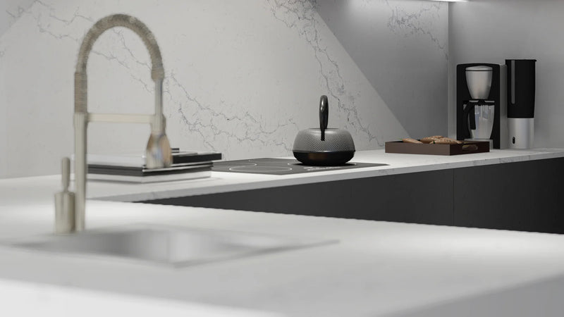 Quartz Carrara Sky 2cm Polished Slab