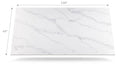 Quartz Carrara Sky 3cm Polished Slab