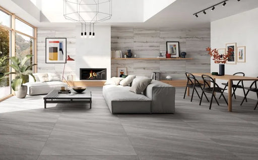 Grey 12x24 Quartzite Look Porcelain Tile