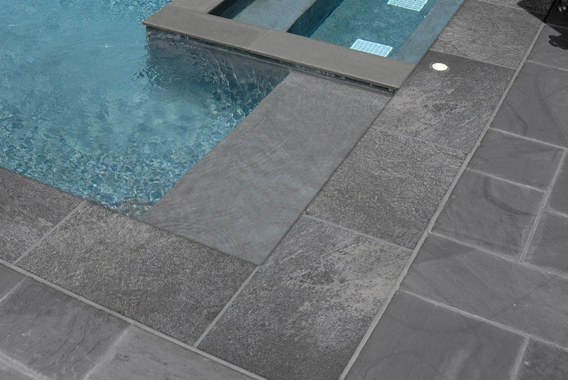 Quarzo Gray 13x24 Matte Porcelain Pool Coping