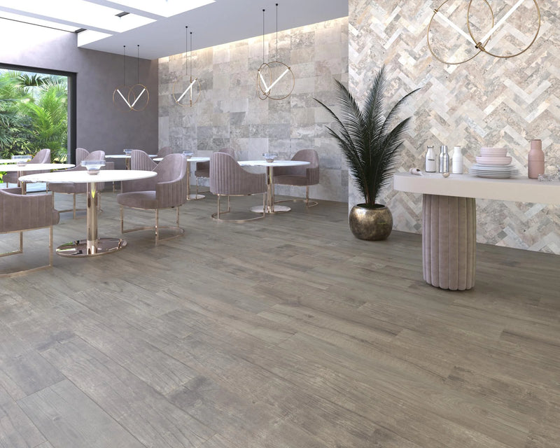 Quercus Noce 8.7x47.2 Plank Wood-Look Porcelain Plank