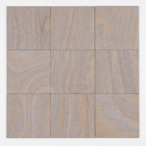 Rainbow Teak 12x12 Gauged Sandstone Tile close-up