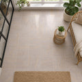 Rainbow Teak 12x12 Gauged Sandstone Tile — Sunroom floor