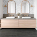 Monet White Carrara 12.25x12.25 Honed Decorative Marble Mosaic