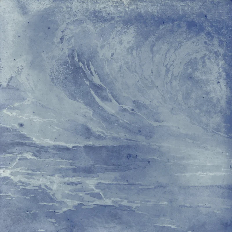 Reef Azure 6x6 Straight Porcelain Waterline Tile