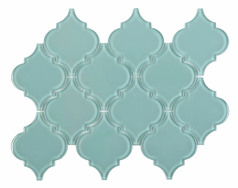 Regal 8.5x12 Glass & Stone Mosaic Grey/White/Blue
