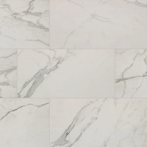 Regallo Calacatta Isla 12x24 Matte Porcelain Marble Look Floor Tile