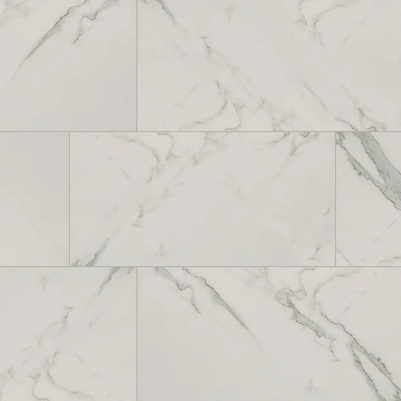 Regallo Calacatta Isla 12x24 Matte Porcelain Marble Look Floor Tile