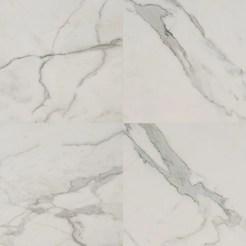 Regallo Calacatta Isla 24x24 Matte Porcelain Marble Look Floor Tile
