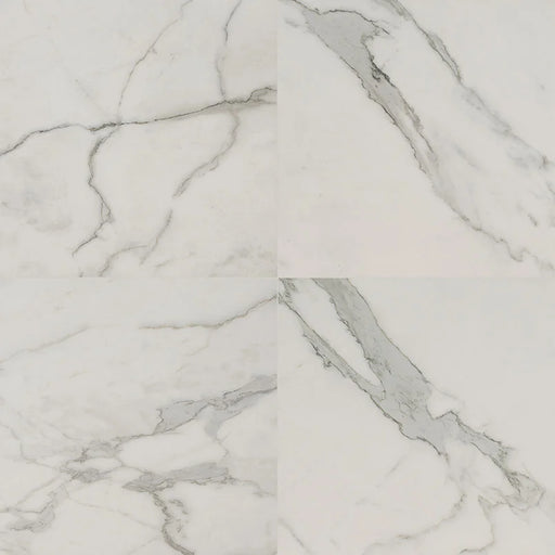 Regallo Calacatta Isla 24x24 Matte Porcelain Marble Look Floor Tile