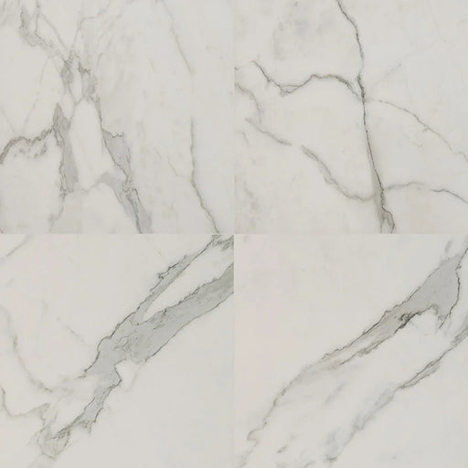 Regallo Calacatta Isla 24x24 Polished Porcelain Marble Look Floor Tile