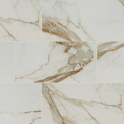 Regallo Calacatta Marbella 24x48 Matte Porcelain Marble Look Floor Tile