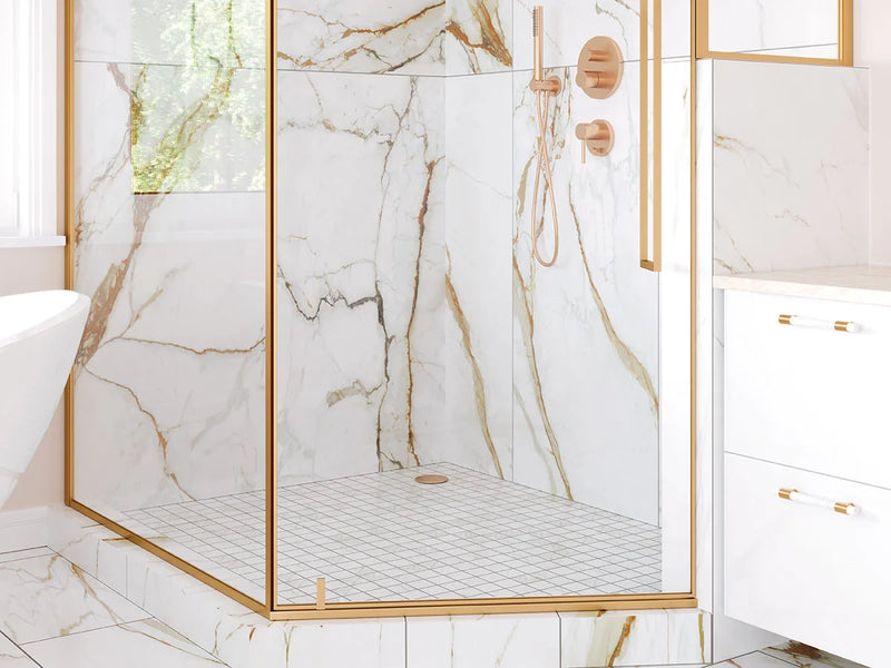 Regallo Calacatta Marbella 12x24 Matte Porcelain Marble Look Floor Tile