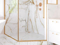 Regallo Calacatta Marbella 12x24 Polished Porcelain Marble Look Floor Tile