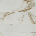 Regallo Calacatta Marbella 12x24 Polished Porcelain Marble Look Floor Tile