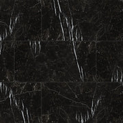 Regallo Marquina Noir 12x24 Matte Porcelain Marble Look Floor Tile