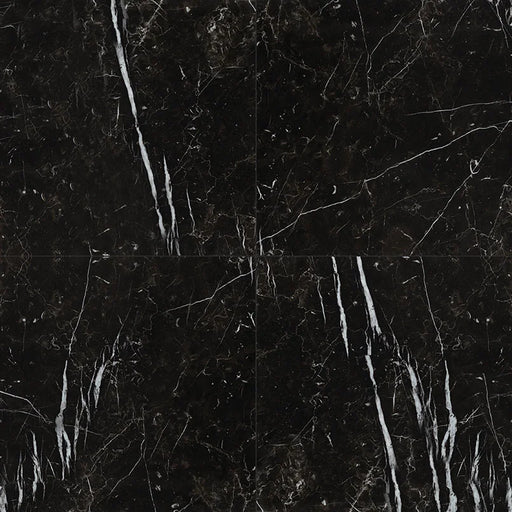 Regallo Marquina Noir 24x24 Matte Porcelain Marble Look Floor Tile
