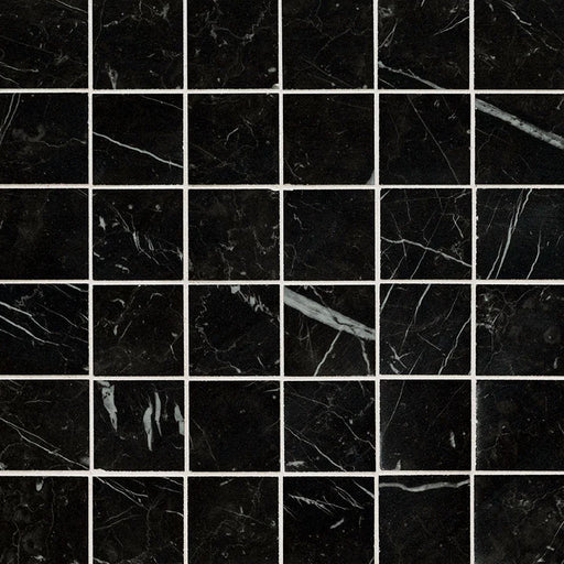 Regallo Marquina Noir 2x2 Matte Porcelain Mosaic Tile