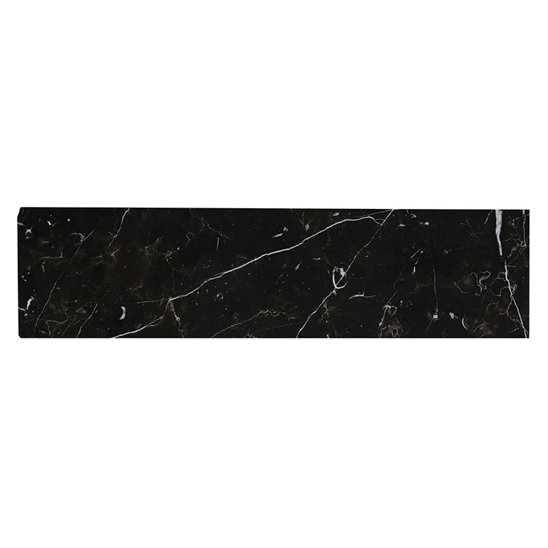Regallo Marquina Noir 3x24 Bullnose Polished Porcelain Tile Trim
