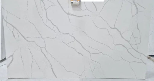 Regular Calacatta Laza Grey 138x79 Marble Look Quartz Slab