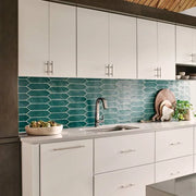 Reine Dark Teal 12x3 Matte Ceramic Picket Tile