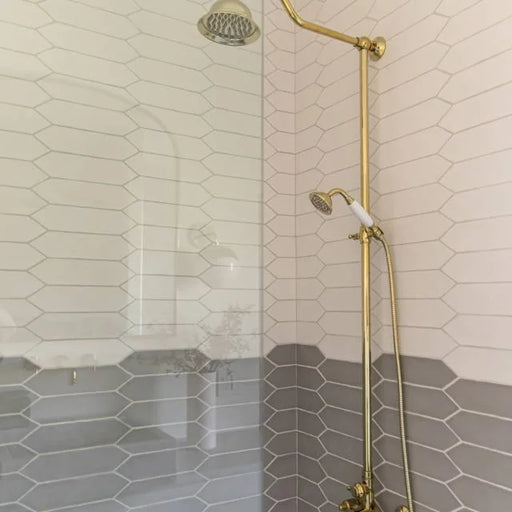 Reine Ivory 12x3 Matte Picket Ceramic Tile