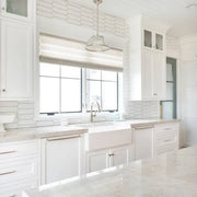 Reine White 12x3 Picket Gloss Ceramic Tile