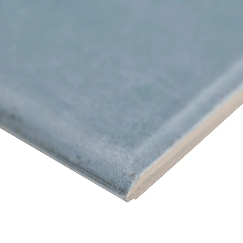 Renzo Denim 3x12 Bullnose Glossy Ceramic Tile Trim