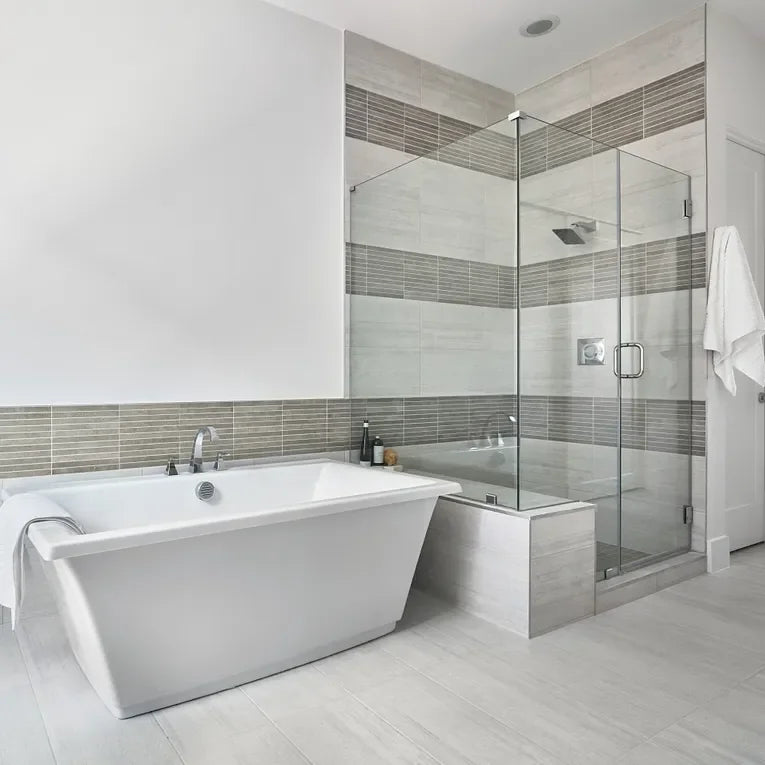 Pave Ash 2x2 Porcelain Mosaic