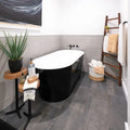 Reside Black USA 3x12 Surface Bullnose Porcelain Trim