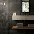 Reside Black USA 3x12 Surface Bullnose Porcelain Trim
