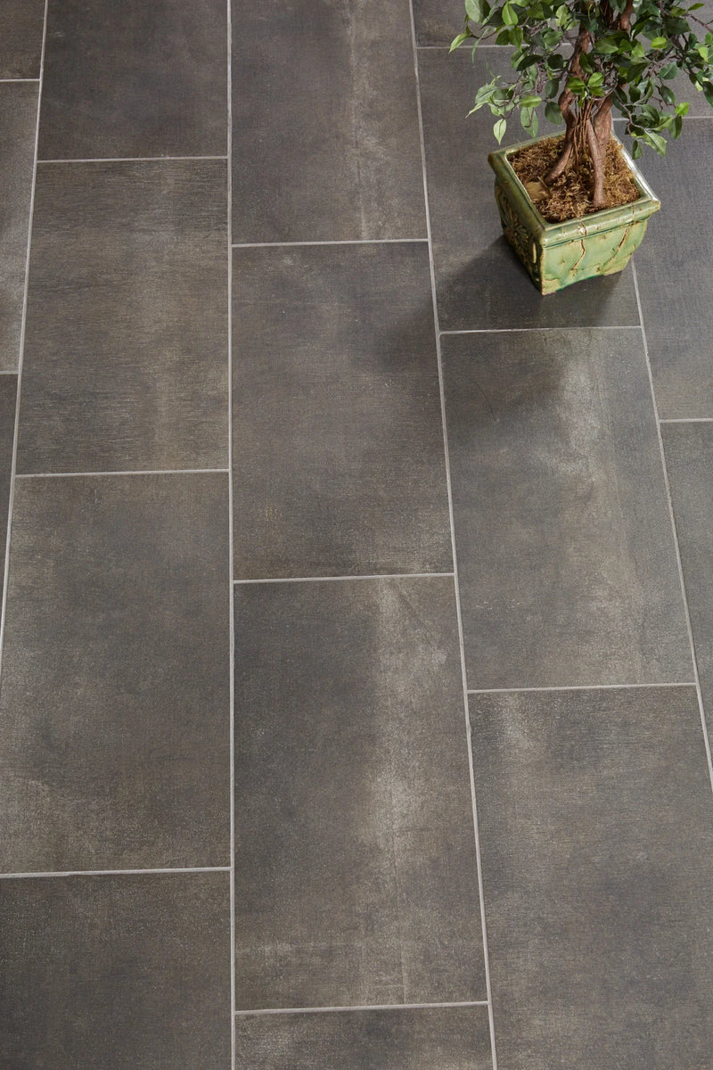 Reside USA Black 24x24 Matte Porcelain Tile