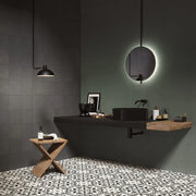 Reverie Noir 8x8 Porcelain Tile