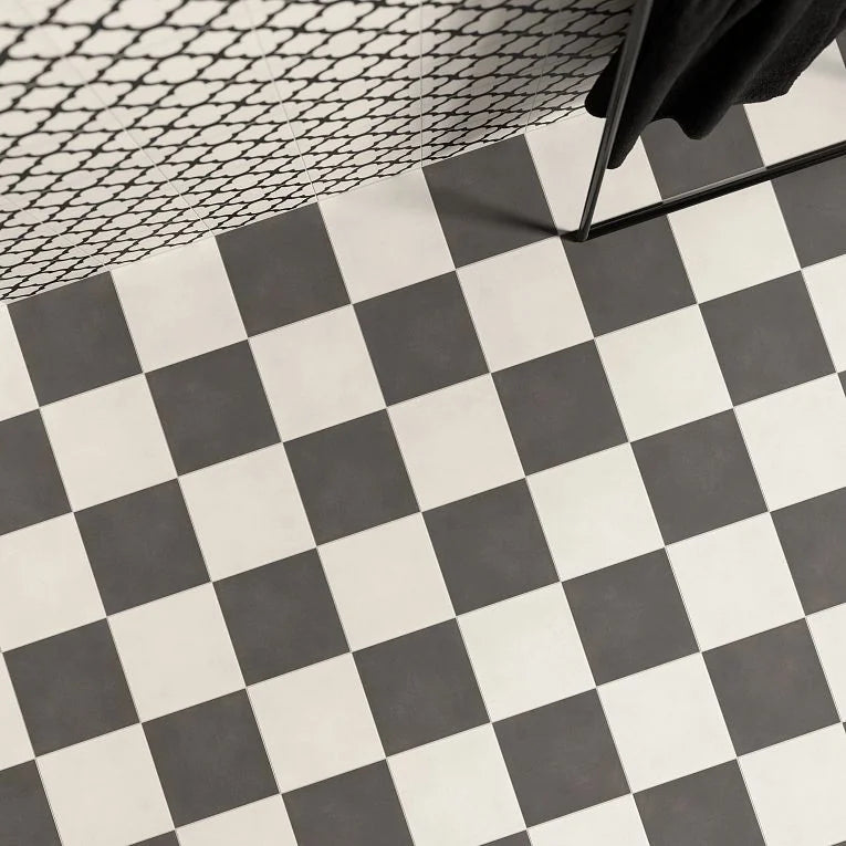 Reverie Noir 8x8 Porcelain Tile