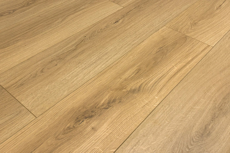 Rhodes Moroccan Tan 9-1/4x60 EIR Bevel Matte AC5 Waterproof Laminate Flooring