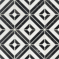 Rhombix Nero Polished 0.38 Inch Marble Mosaic Tile