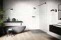 Select White Calacatta Gold 12x24 Polished Marble Look Porcelain Tile