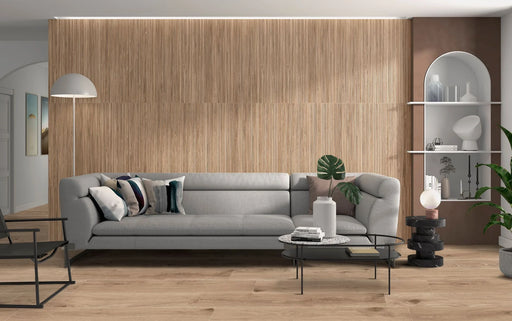 Ribbonwood Walnut 12.4x39.4 Matte Decorative Wall Ceramic Tile