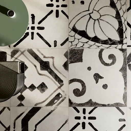 Riggiole Bianco Mix 36x36 Porcelain Tile