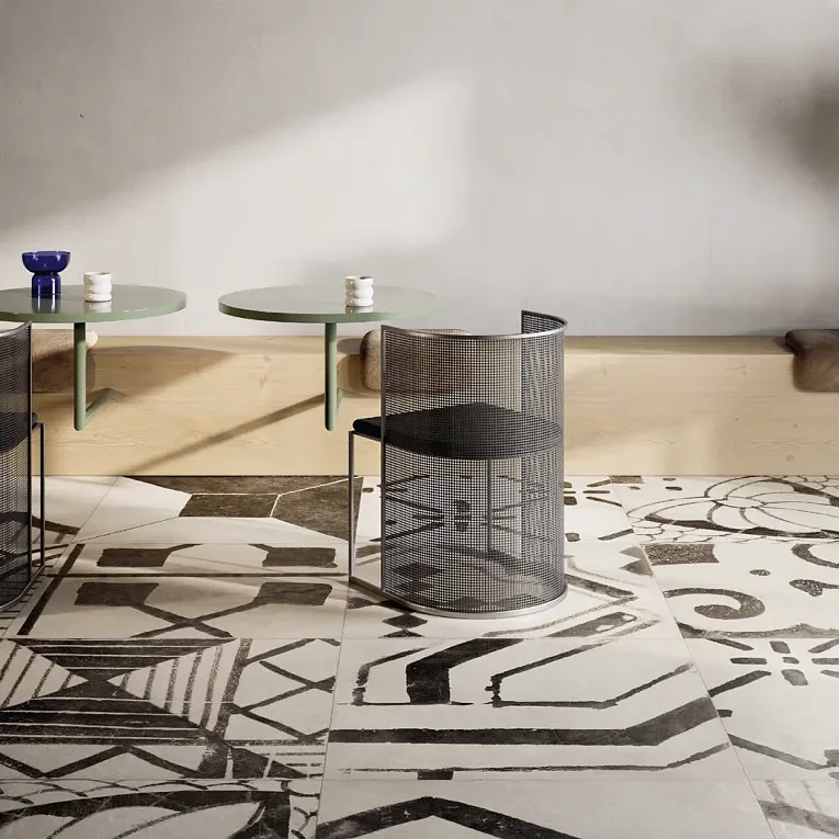 Riggiole Bianco Mix 36x36 Porcelain Tile