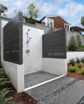 Rio Lago Sliced Coal Pebbles Mesh Backed Pattern Tumbled Marble Mosaic Tile