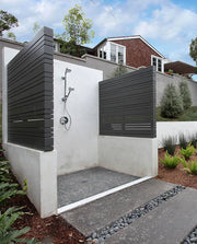 Rio Lago Sliced Coal Pebbles Mesh Backed Pattern Tumbled Marble Mosaic Tile