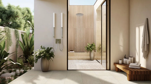 Rio Lago Sliced Earth Pebbles Mesh Backed Pattern Tumbled Marble Mosaic Tile